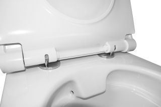 Унитаз подвесной Azario Geno AZ2196D безободковый с ультратонким сиденьем микроклифт